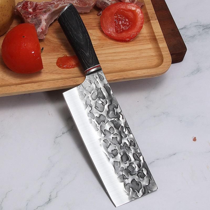 Chinese Vegetable Cleaver, 7 Inch Blade With Pakkawood Handle - Letcase