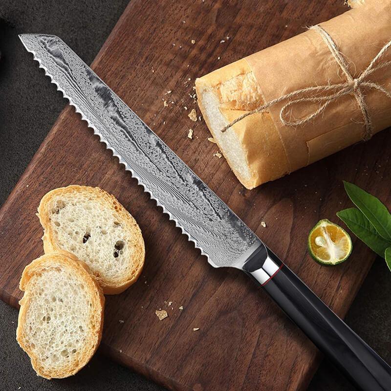 Damascus Bread Knife, 8