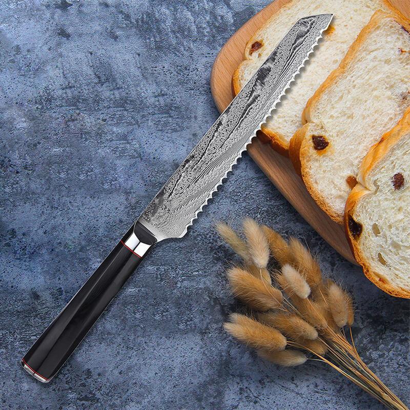 Damascus Bread Knife, 8