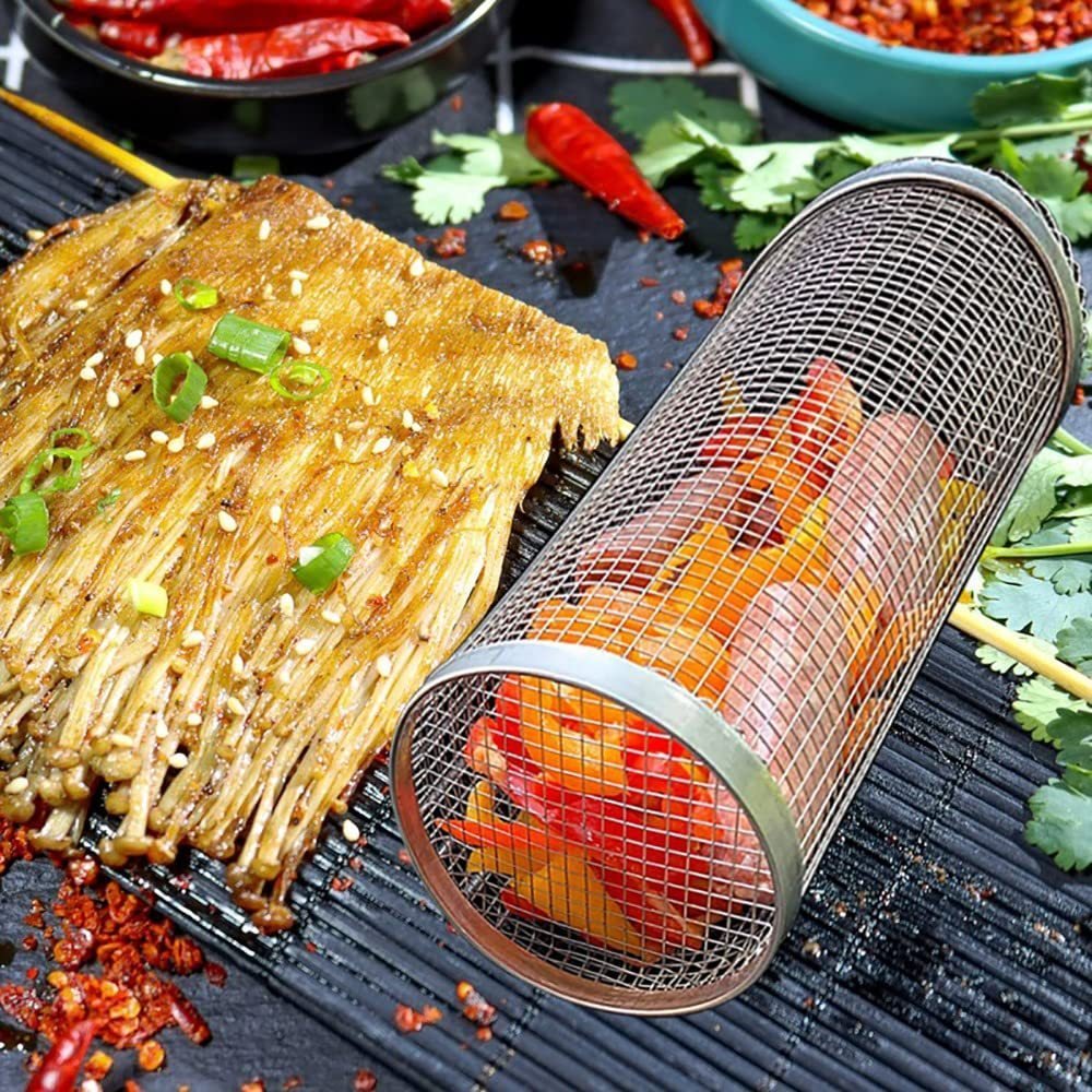 Grill Basket for Veggies BBQ, Non-Stick, 2-Piece - Letcase