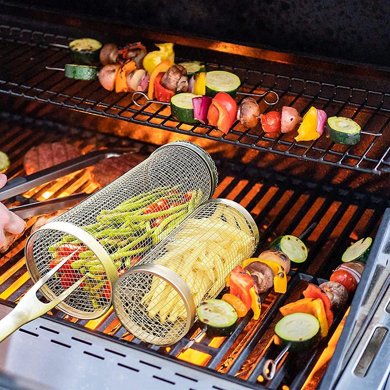 Grill Basket for Veggies BBQ, Non-Stick, 2-Piece - Letcase