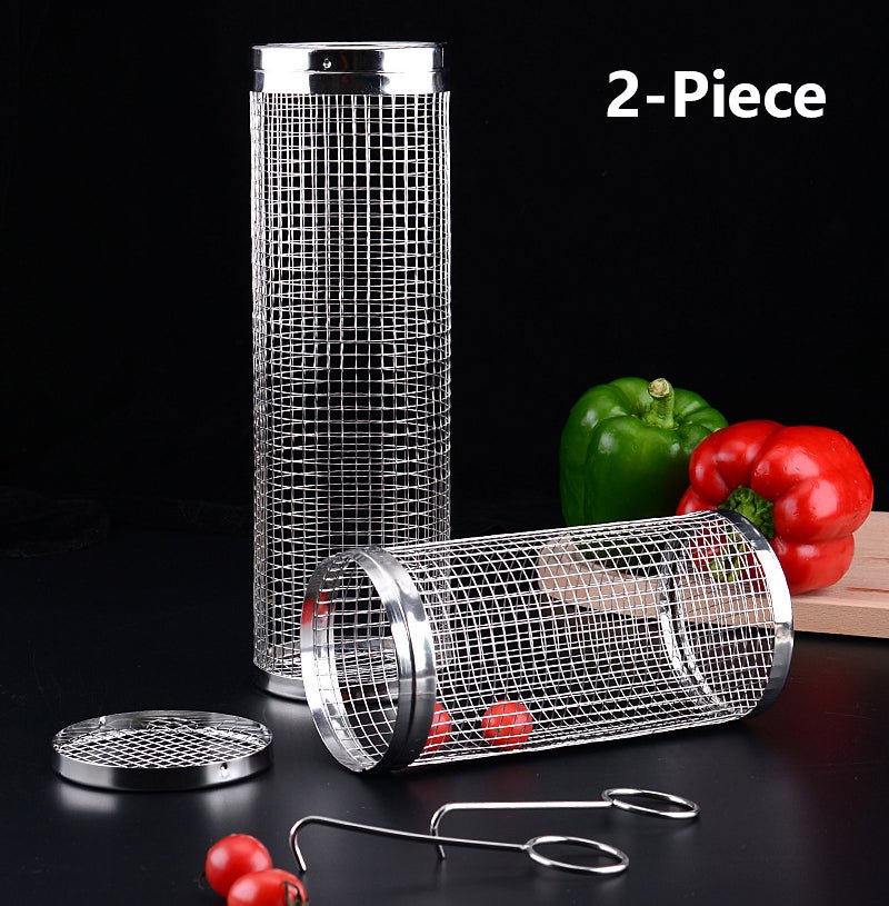 Grill Basket for Veggies BBQ, Non-Stick, 2-Piece - Letcase