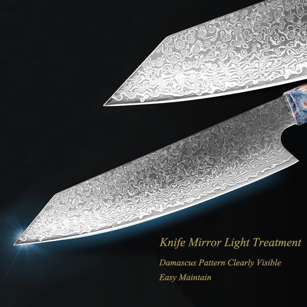 Japanese Damascus Kitchen Knives, 8 Inch VG10 Damascus Steel Chef Knife - Letcase