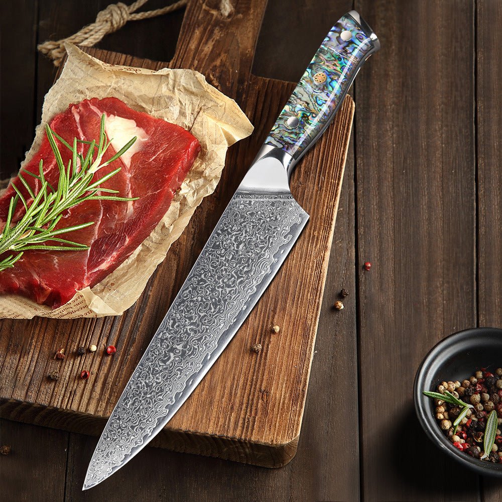 Japanese Kitchen Knives 8 Inch Damascus Steel Knives - Letcase