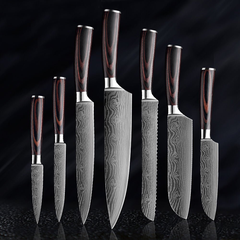 Kitchen Knives Set, 7-Piece - Letcase