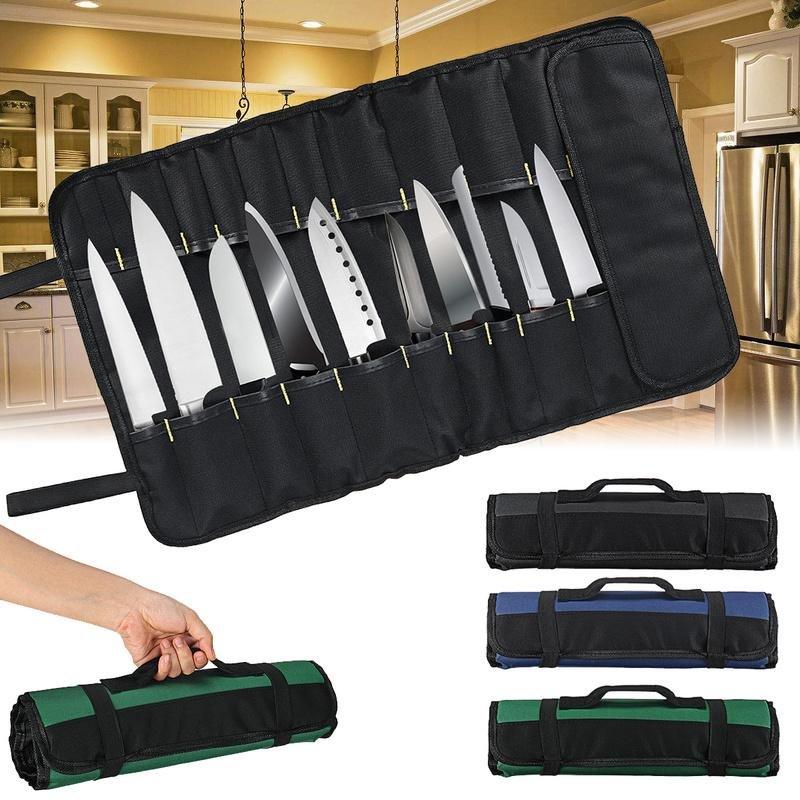 Portable 22 Pocket Chef Knife Roll Bag - 3 Colors Choice - Letcase