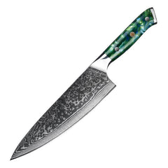 Professional Damascus 8" Chef Knife, 7" Santoku Knife With VG10 67Layer of Premium Steel - Letcase