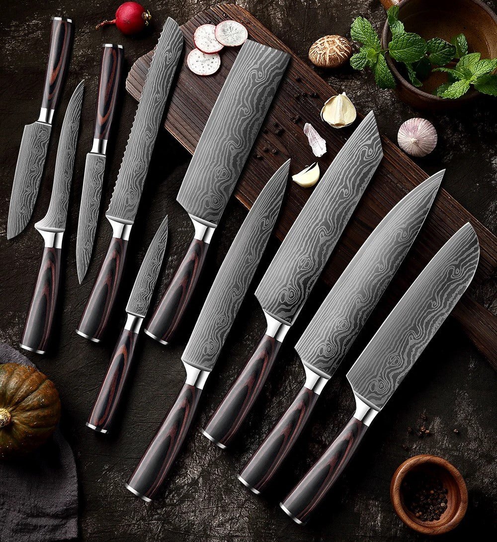 Professional Stainless Steel Chef Knife Set - Letcase
