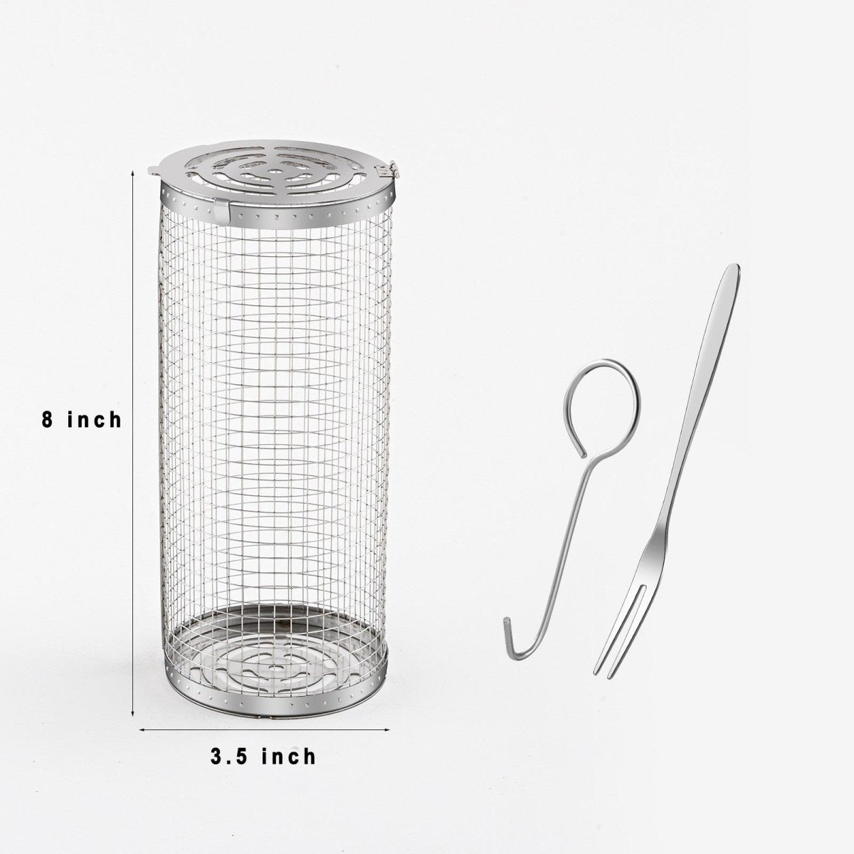 Rolling Grilling Basket for outdoor grill, BBQ, Non-stick - Letcase