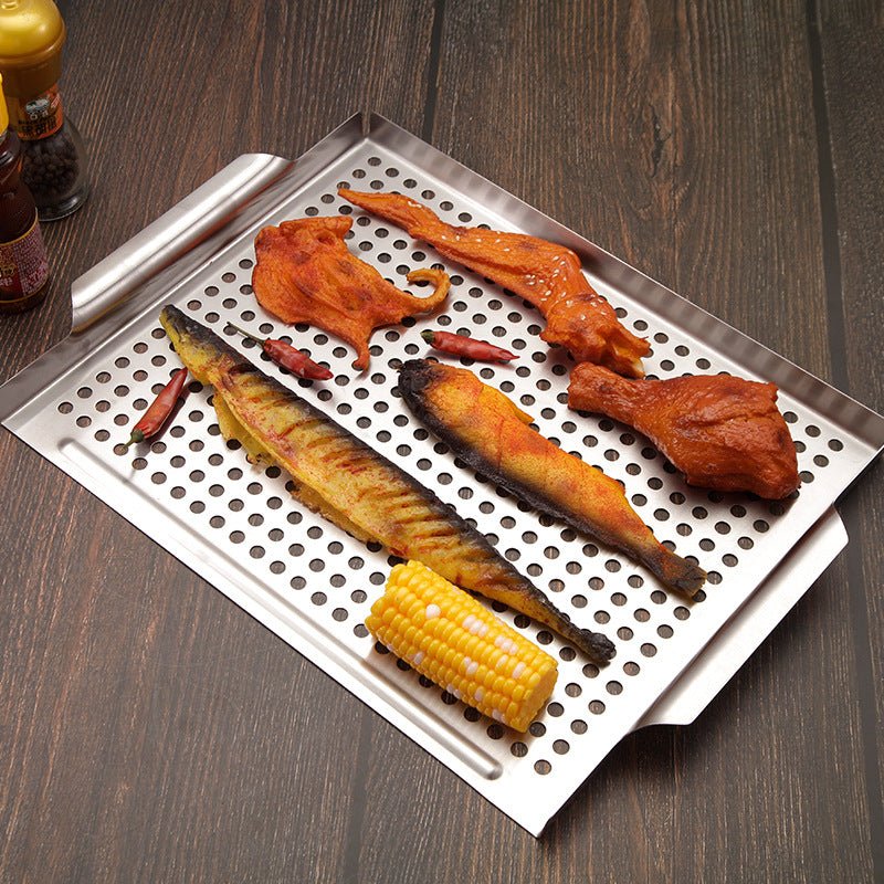 Stainless Steel Grill Topper Nonstick Grill Basket - Letcase