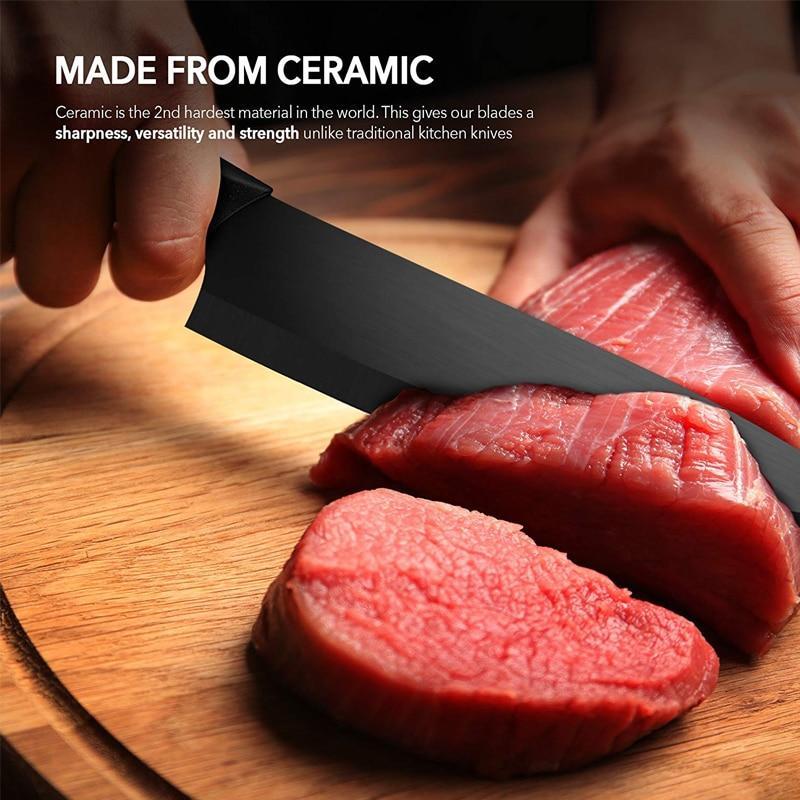 5-Piece Ceramic Kitchen Knives Set 