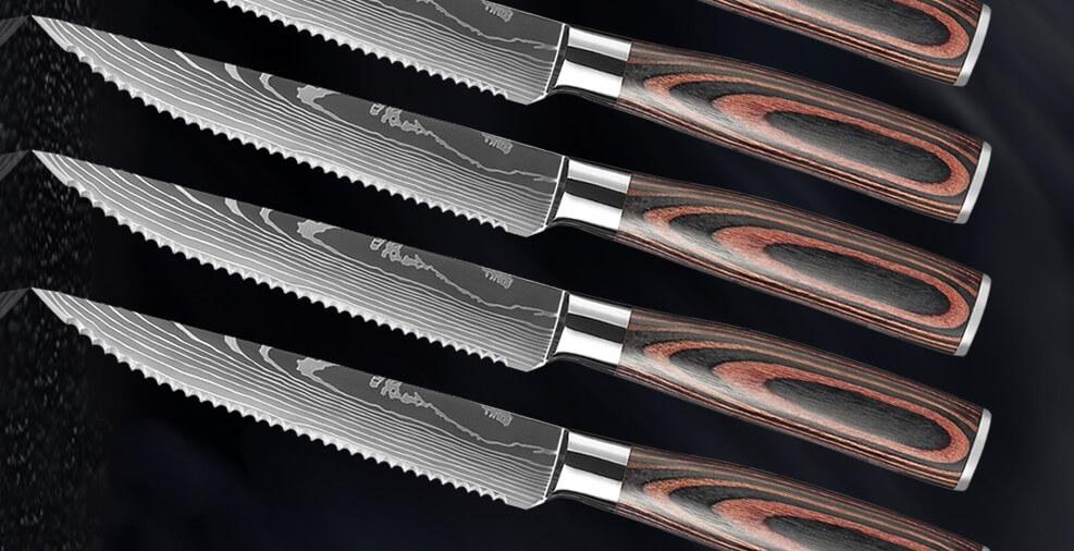 How was Letcase stainless steel serrated steak knives - Letcase