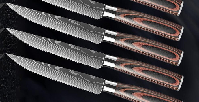 How was Letcase stainless steel serrated steak knives