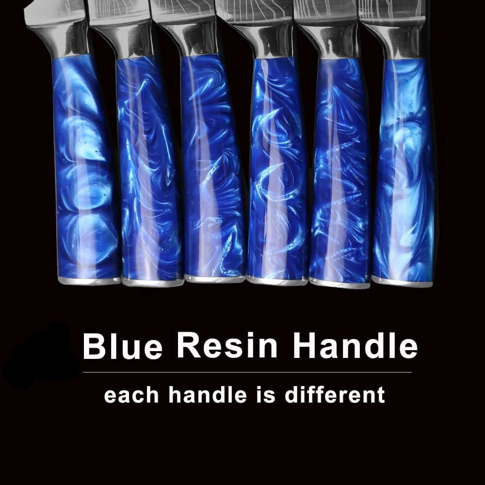 9-Piece Kitchen Knife Set with Sharpener & Roll Bag