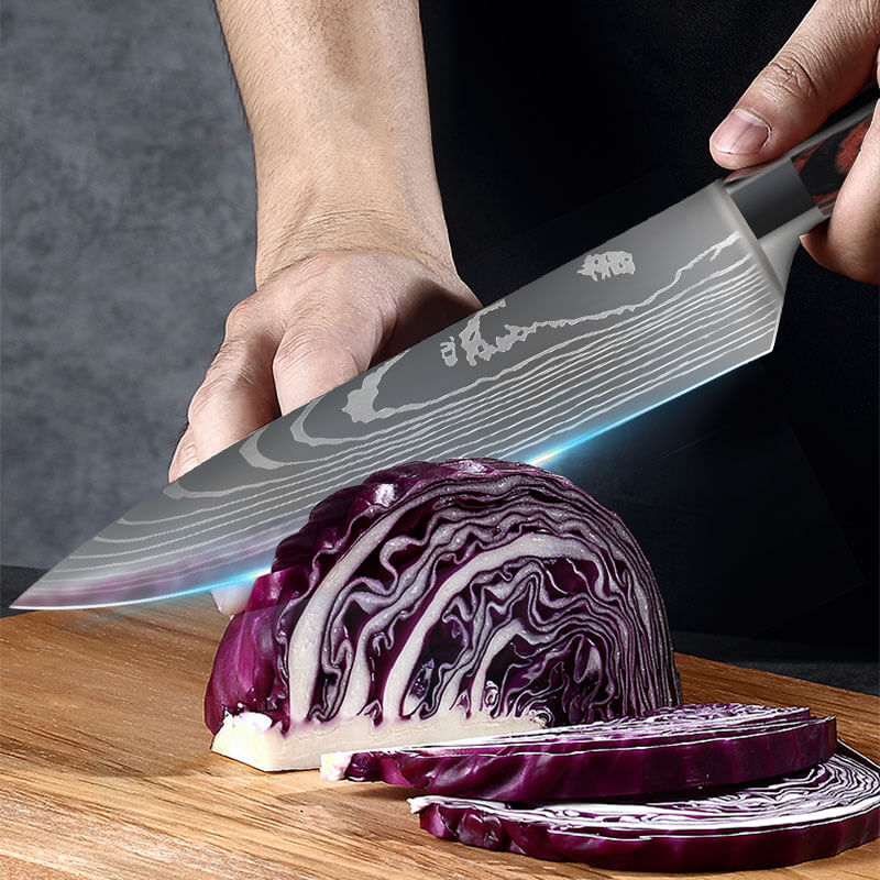 4-Piece Professional High Carbon Steel Chef Knife Set