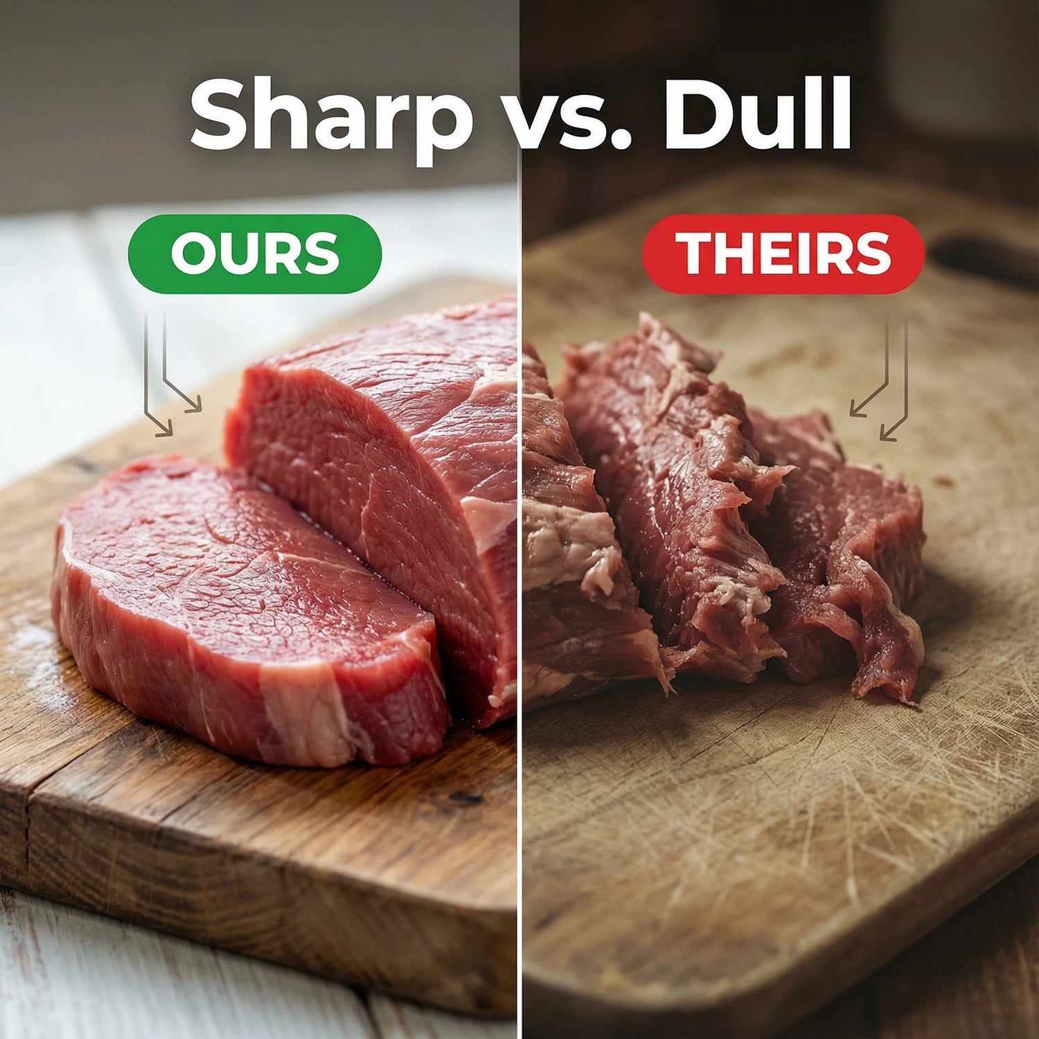 4-Piece High Carbon Steel Cleaver Knife Set