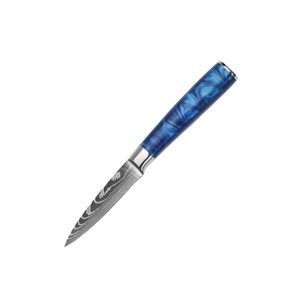 3.5 inch Paring Knife with Blue Resin Handle