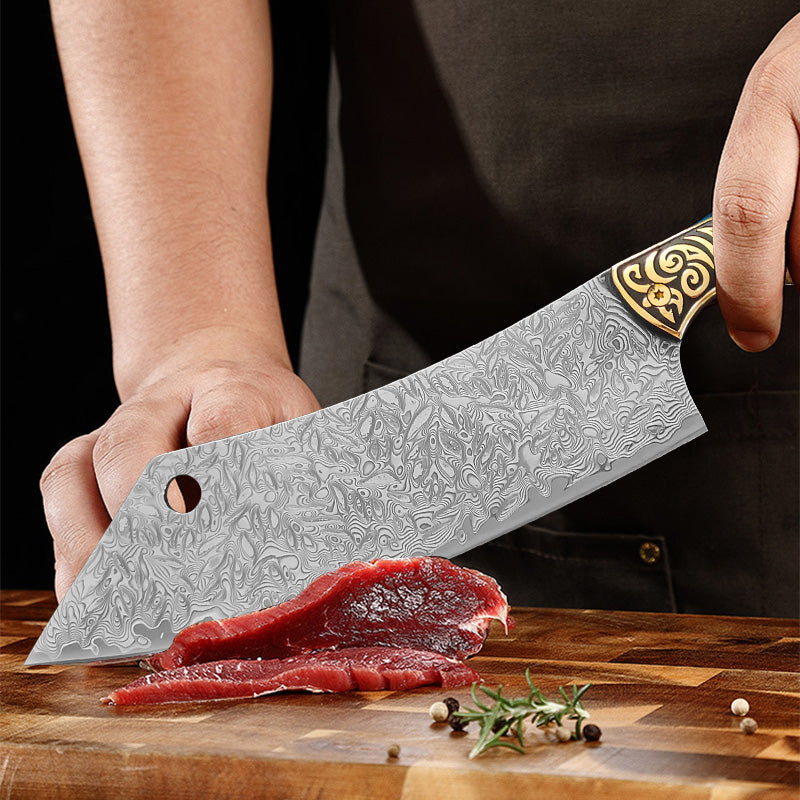 7 inch Japanese Damascus Steel Butcher Knife