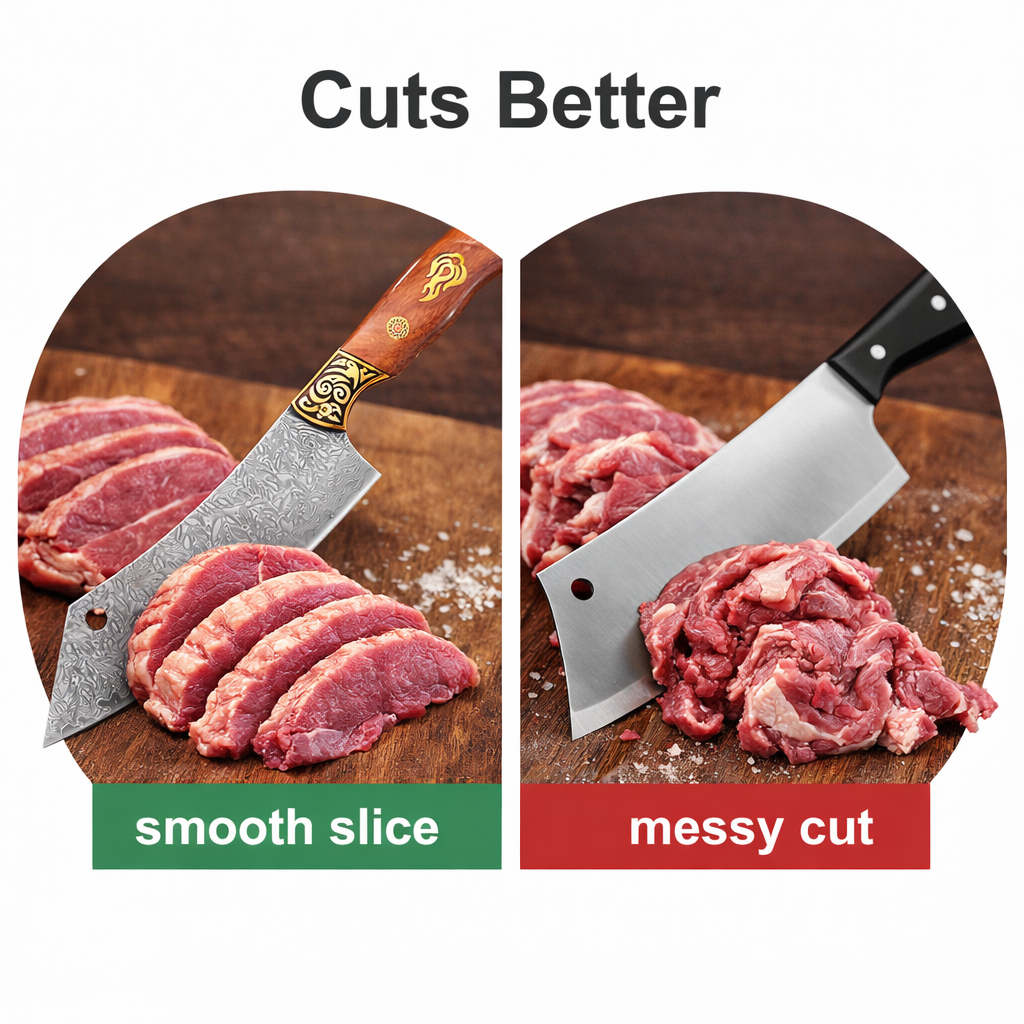 7 inch Japanese Damascus Steel Butcher Knife