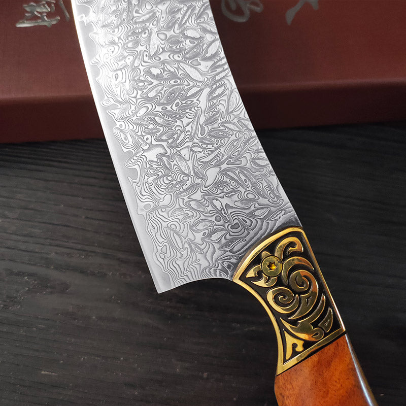 7 inch Japanese Damascus Steel Butcher Knife