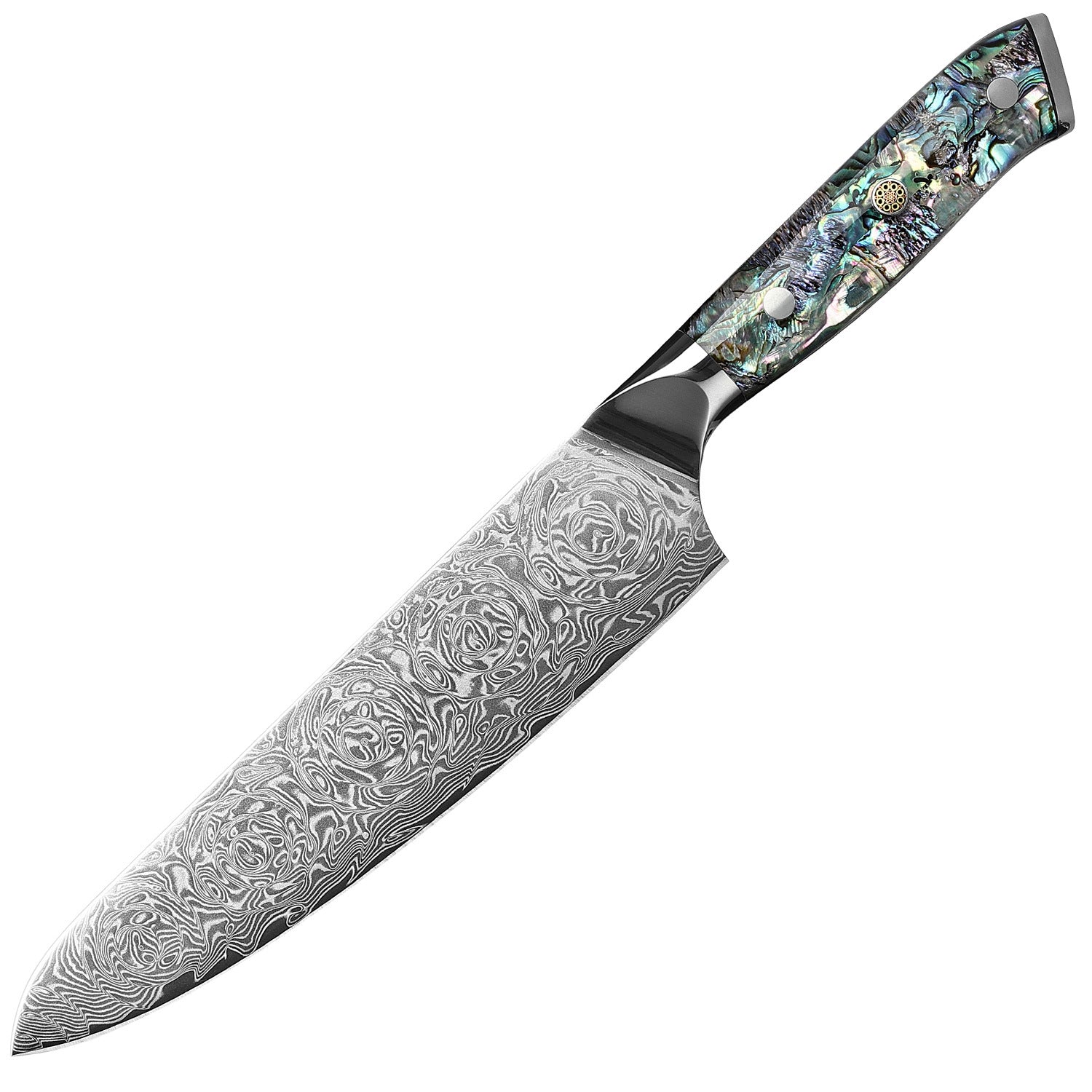 8 Inch Damascus Chef Knife – 67-Layer VG-10 Steel, Razor Sharp Honbazuke Edge