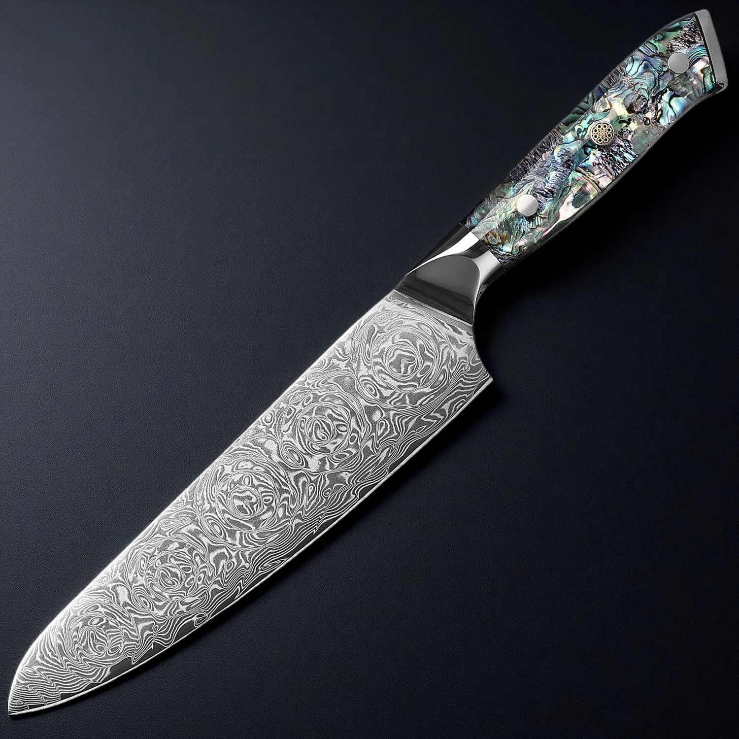 8 Inch Damascus Chef Knife – 67-Layer VG-10 Steel, Razor Sharp Honbazuke Edge