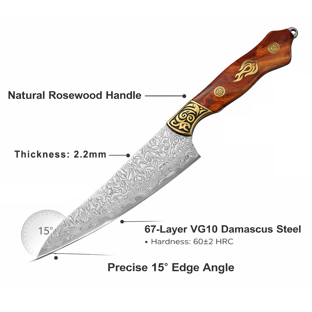 8 inch Japanese Damascus Steel Chef Knife
