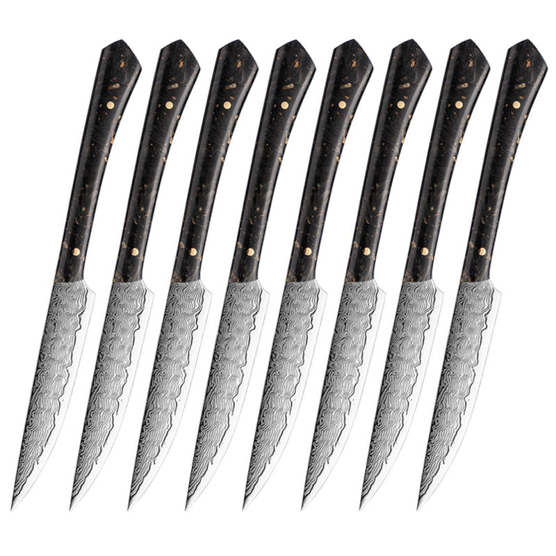 Damascus Steak Knife Set – 4