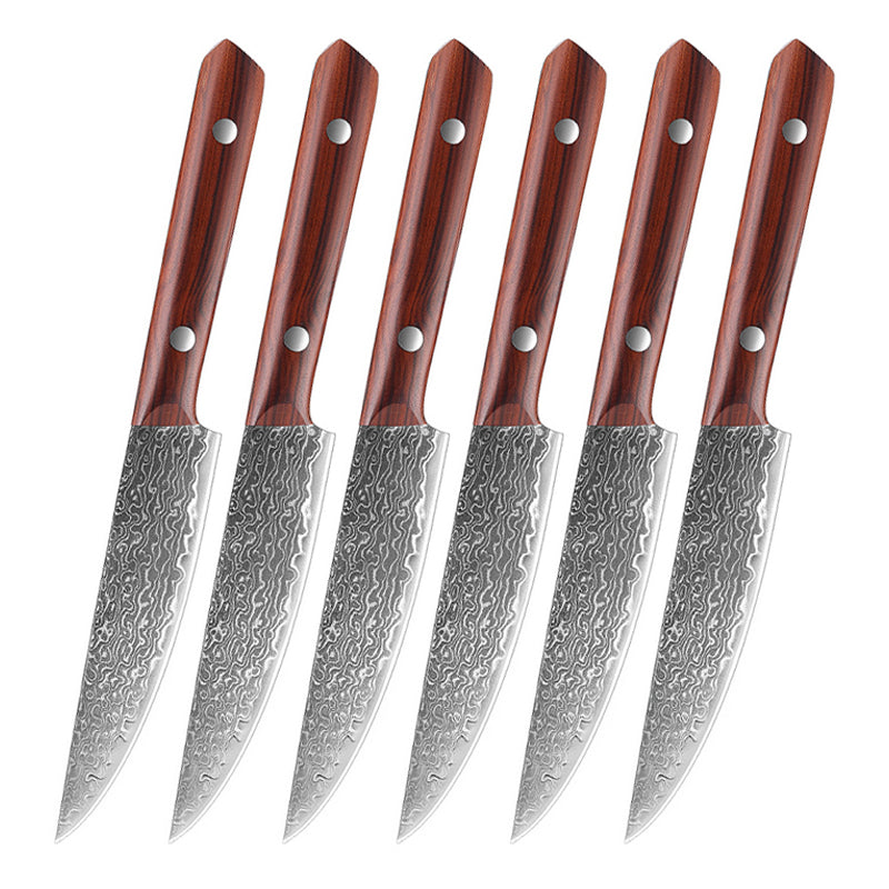 Damascus Steak Knife Set – 5