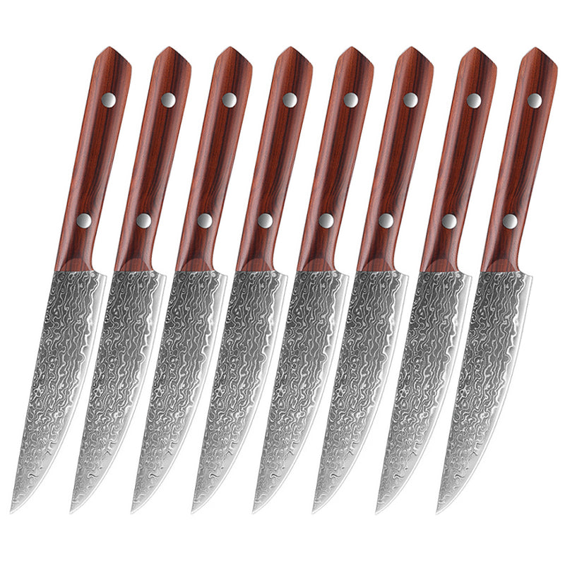 Damascus Steak Knife Set – 5