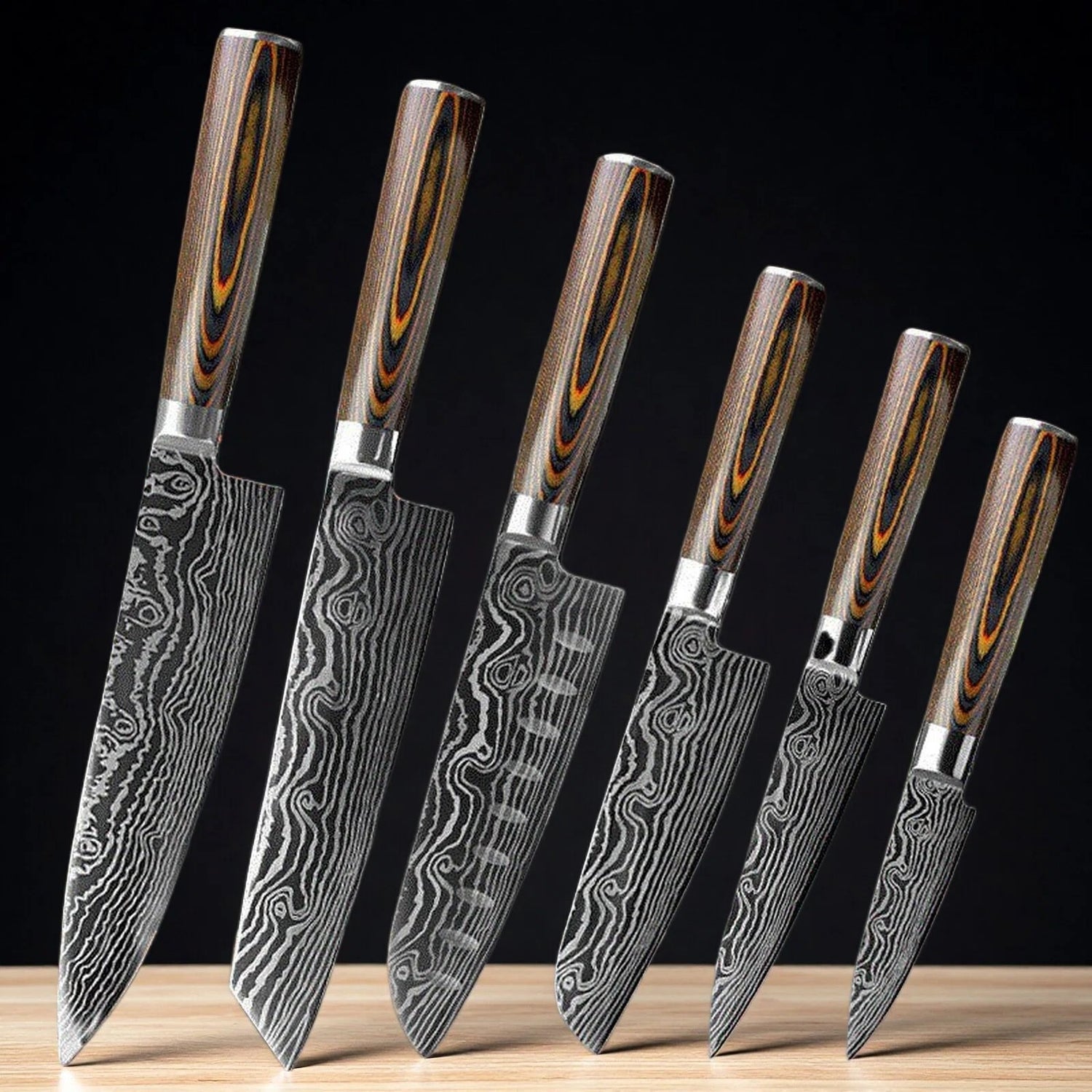 High Carbon Stainless Steel Kitchen Knife Set