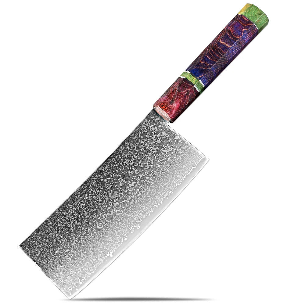 Professional 67-Layer Japanese Damascus Steel Knife Set