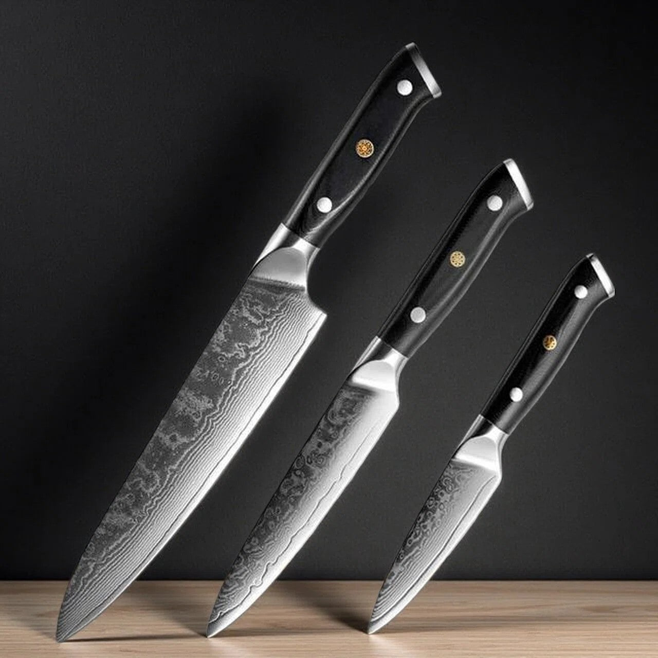 Professional Damascus Steel Chef Knife Set