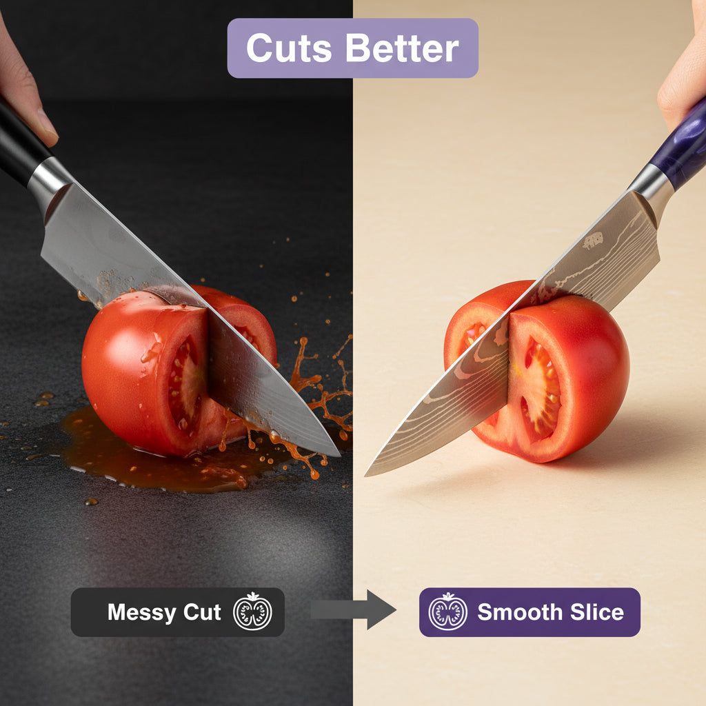 Professional Chef Knife Set with Roll Bag & Sharpener