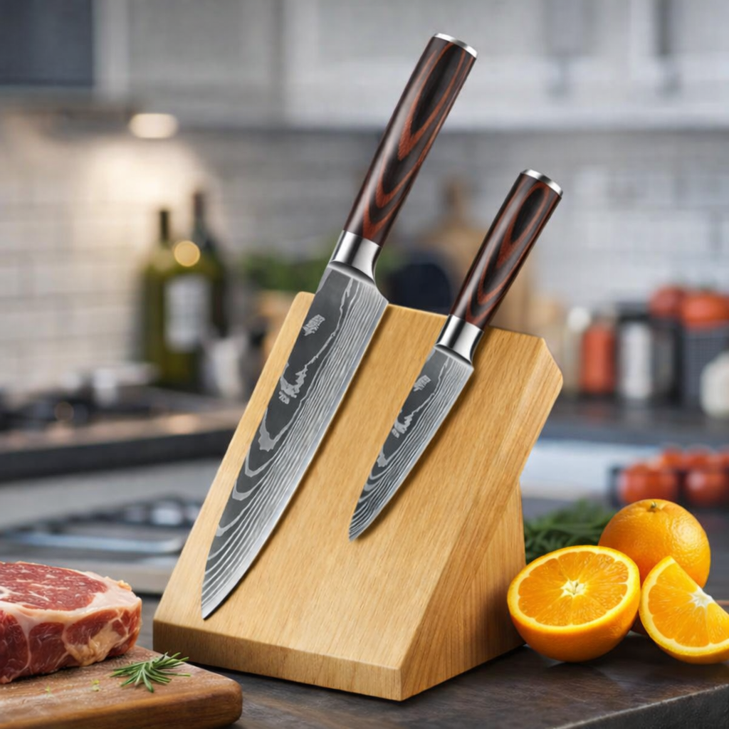 High Carbon Steel Chef Knife Set