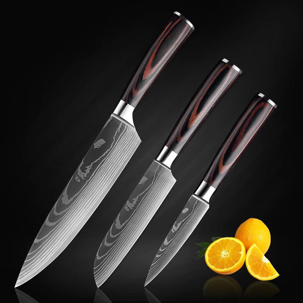 High Carbon Steel Chef Knife Set