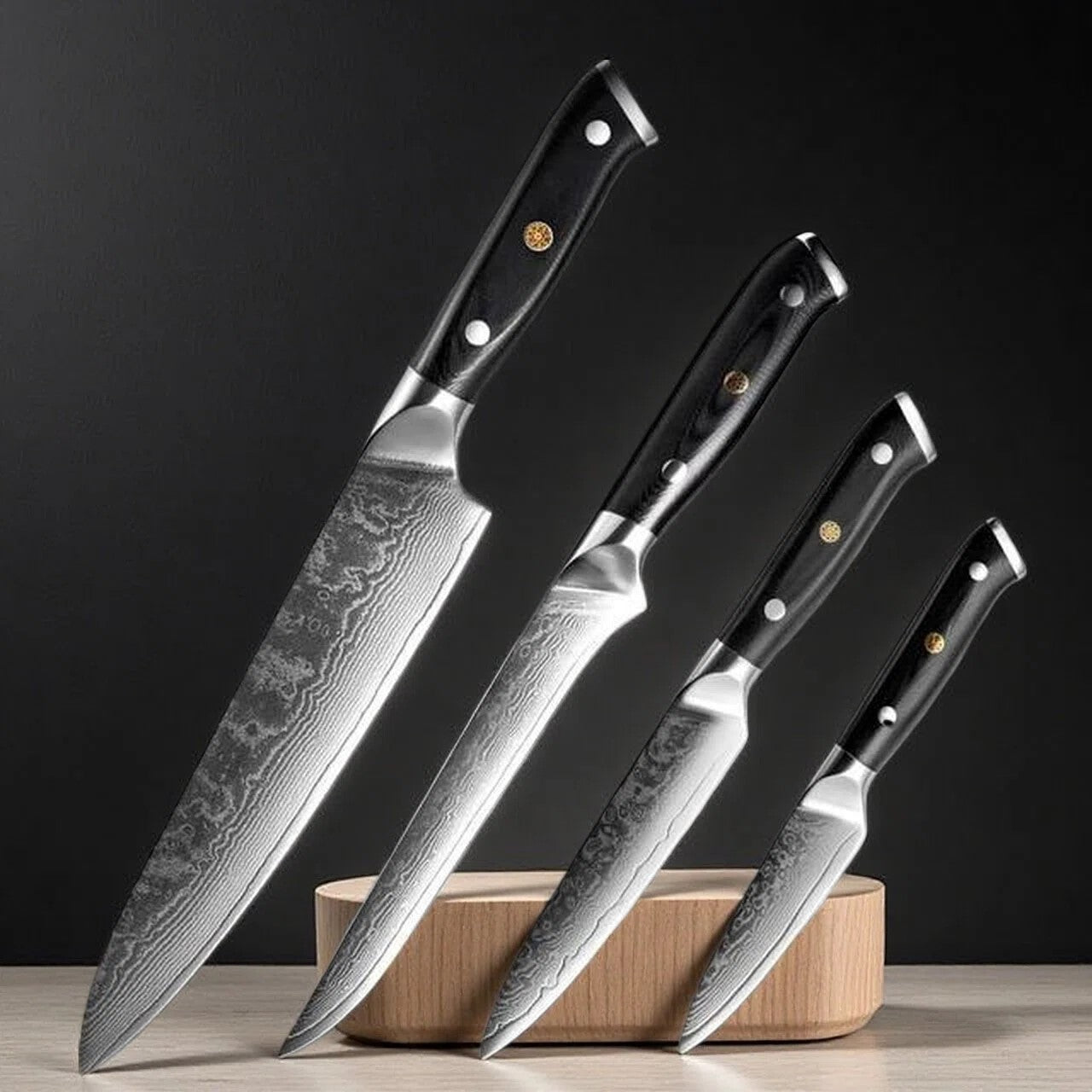 Professional Damascus Steel Chef Knife Set