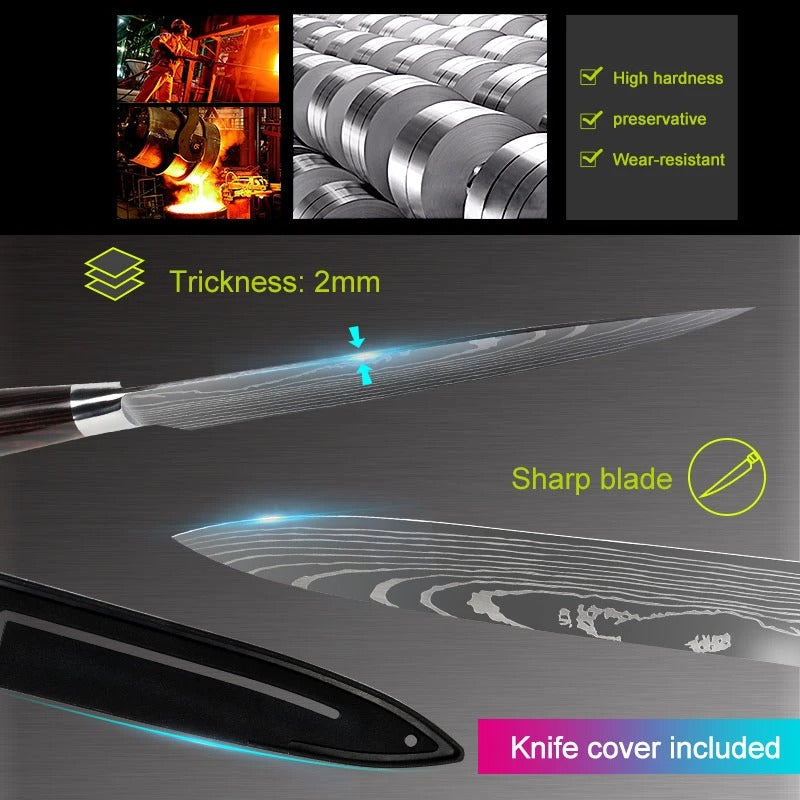 Professional Kitchen Knives Set