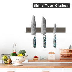 Starter Chef Knife Set with VG10 Damascus Steel - Letcase