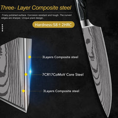10 Piece Kitchen Knife Set, High Carbon Steel Knife Set - Letcase