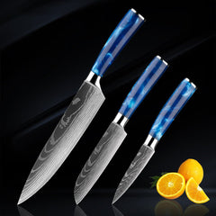 10 Piece Professional High Carbon Stainless Steel Chef Knife Set - Letcase