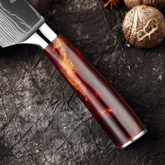 10 Piece Professional Kitchen Knife Set, Ergonomic Resin Handle - Letcase