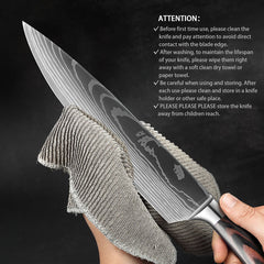 10 Pieces Professional Kitchen Knives Set - Letcase