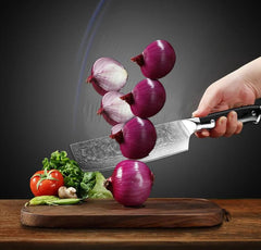 11-Piece 67 Layers VG10 Damascus Steel Chef Knife Set - Letcase