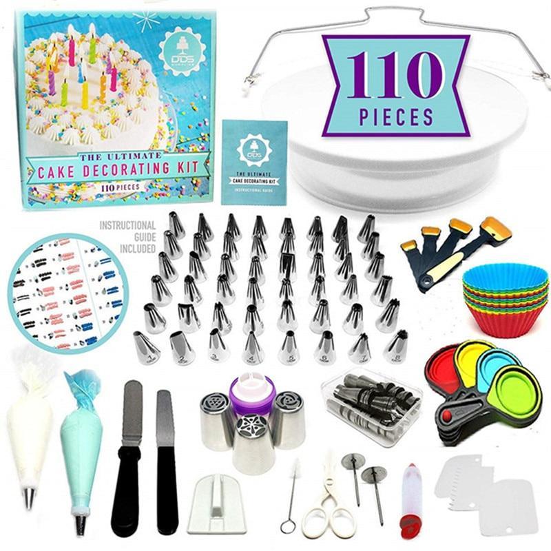 110-Piece Cake Decorating Kit Baking Tools For Cakes - Letcase