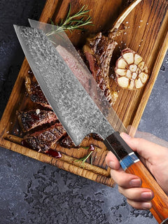 Handmade Damascus Kitchen Knife | Letcase Knives
