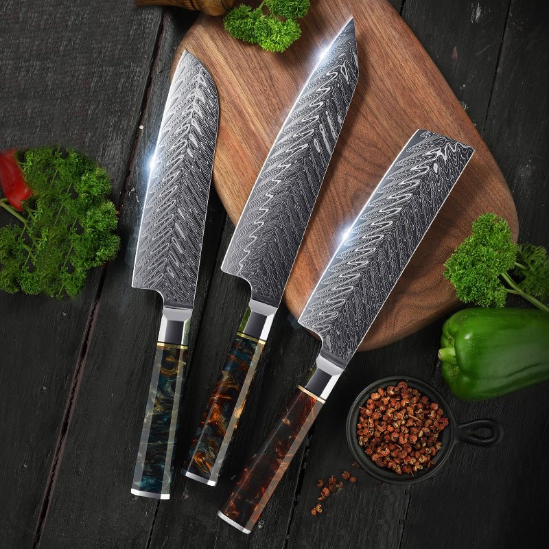 3 Piece Japanese Kitchen Knife Set - Letcase