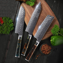 3 Piece Japanese Kitchen Knife Set - Letcase