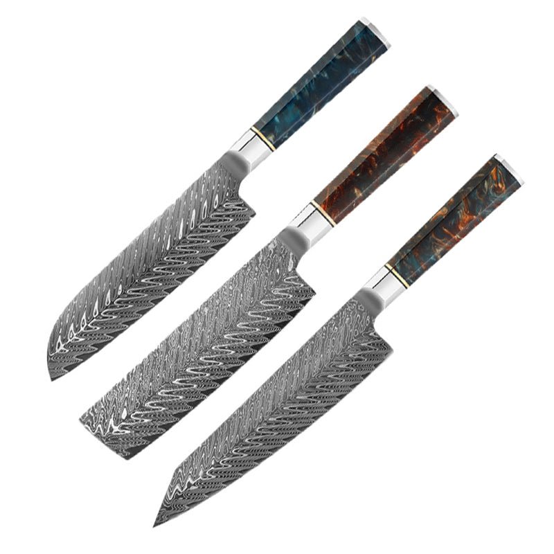 3 Piece Japanese Kitchen Knife Set - Letcase