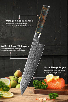 3 Piece Japanese Kitchen Knife Set - Letcase
